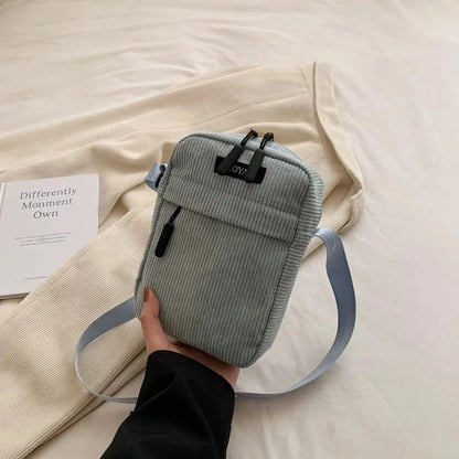 Bandoulière Téléphone en Velours Vert