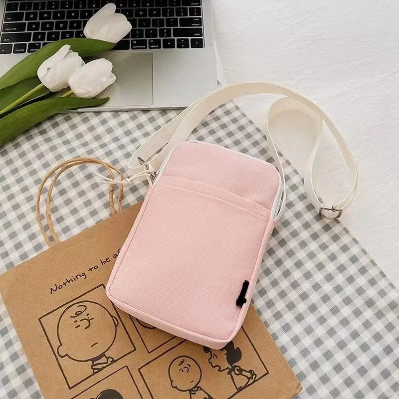 Bandoulière Téléphone Pastel Rose pastel