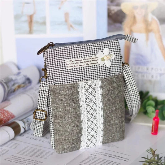 Pochette Gris Couture Vert