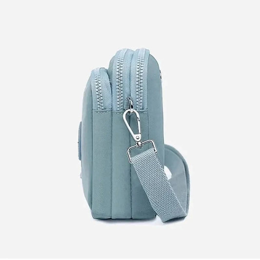 Pochette Téléphone Tissu Unie Bleu